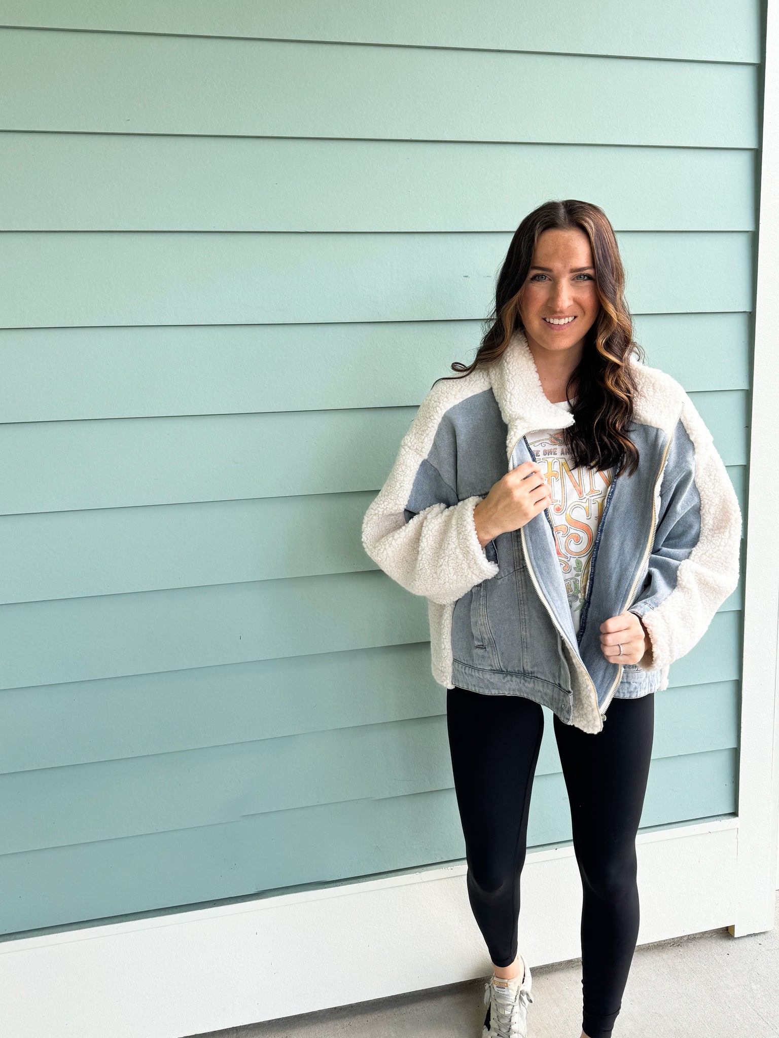 Emilia Sherpa Denim Jacket