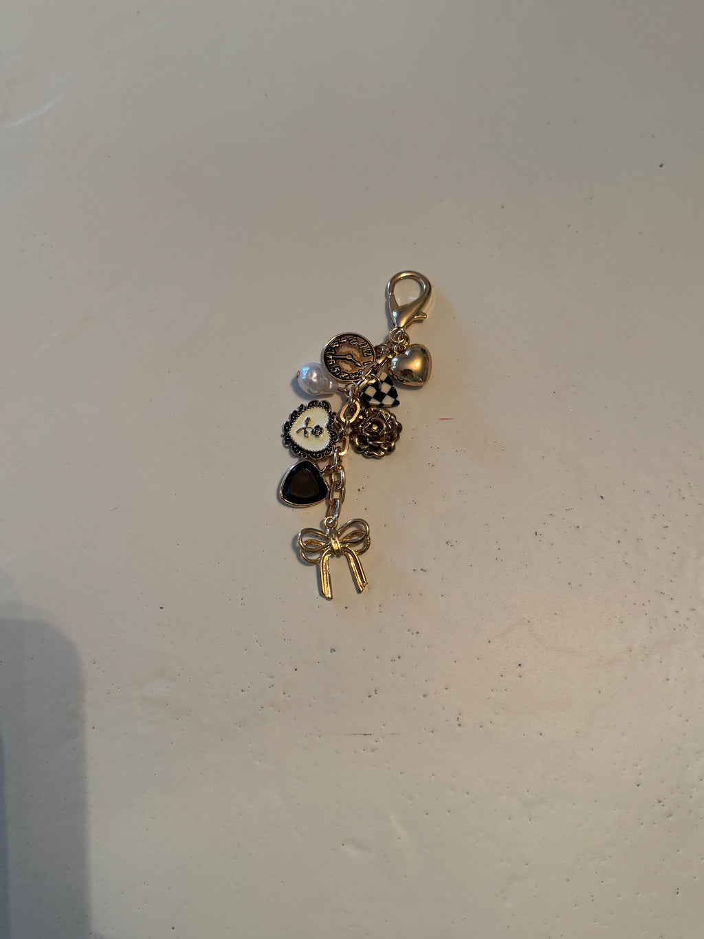 Black Heart Bag Charm