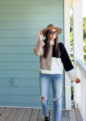Fall Babe Colorblock Sweater