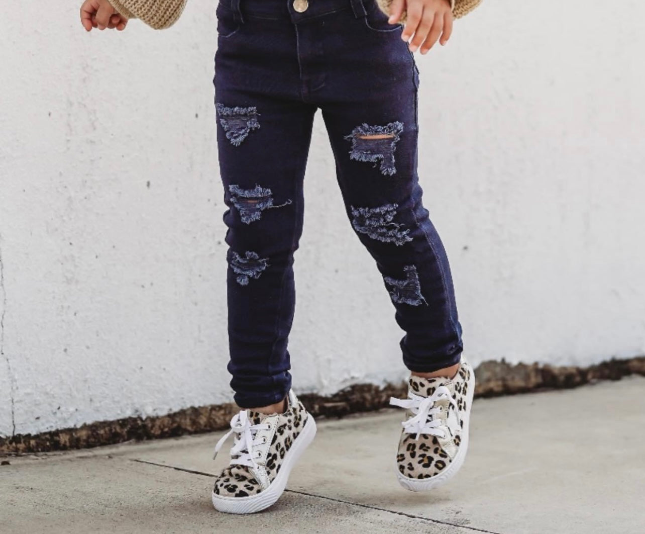 Little Gals Leopard Sneaker
