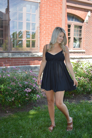 Kim Knit Top Little Black Dress