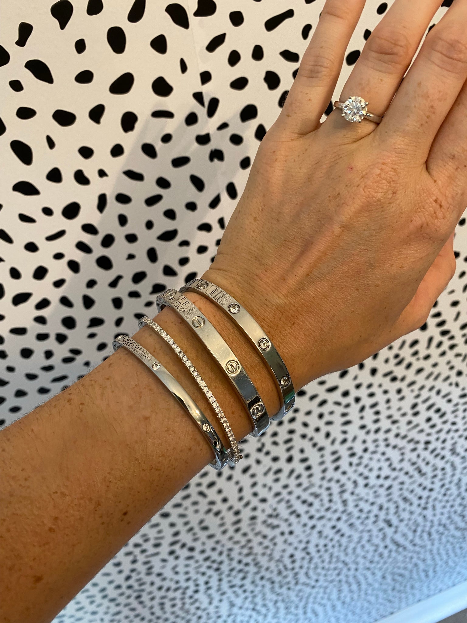 Inlay CZ Bangle
