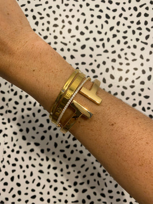 Inlay CZ Bangle